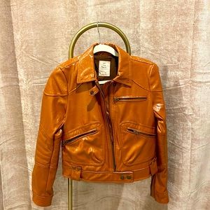 Leather jacket (faux) We the Free vegan faux leather jacket